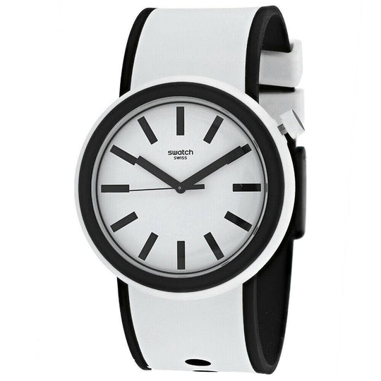 Swatch Men's PNW100 Pop  White Rubber Watch