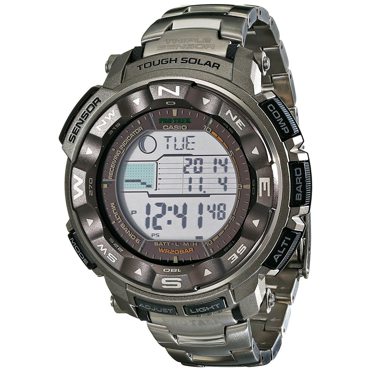 Casio Men&#39;s PRW2500T-7 G-Shock Pro Trek Digital Titanium Watch