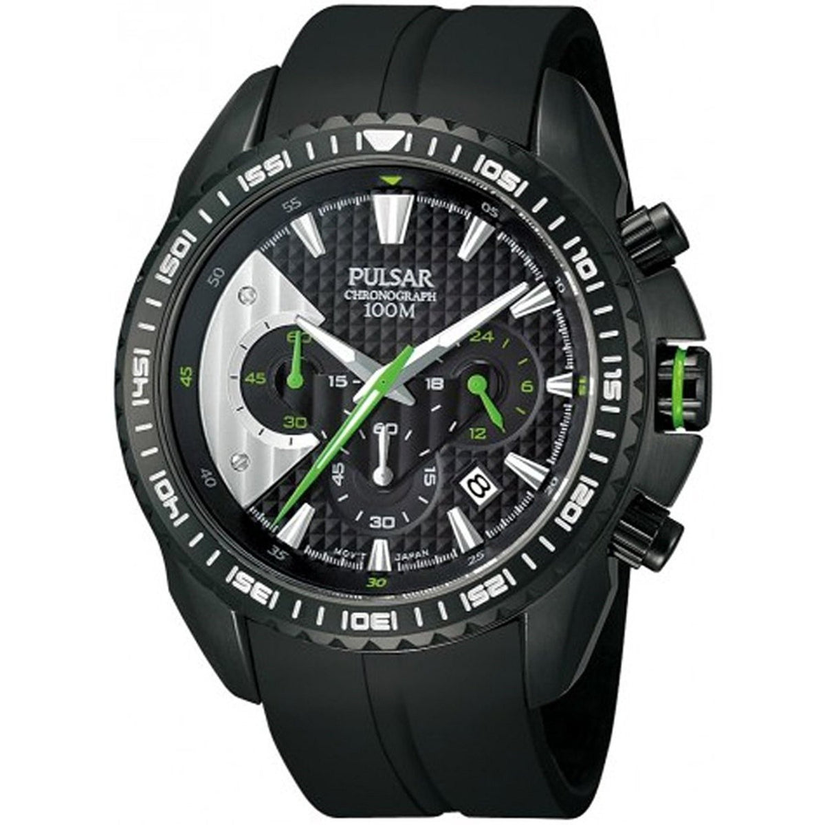 Pulsar Men's PT3275 Chronograph Black Rubber Watch