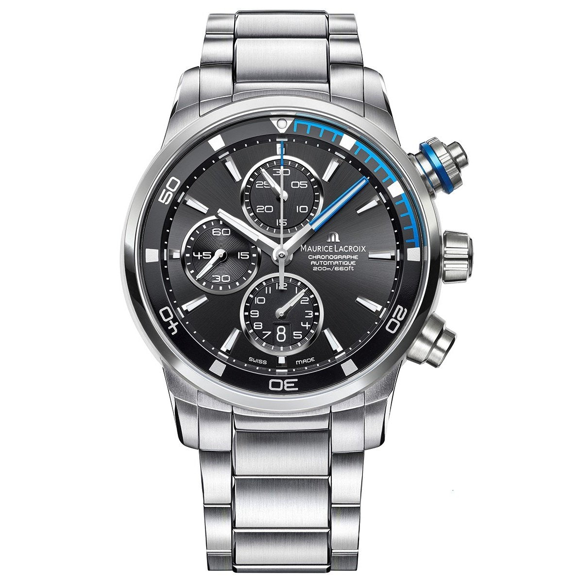 Maurice Lacroix Men&#39;s PT6008-SS002-331 Pontos S Chronograph Stainless Steel Watch