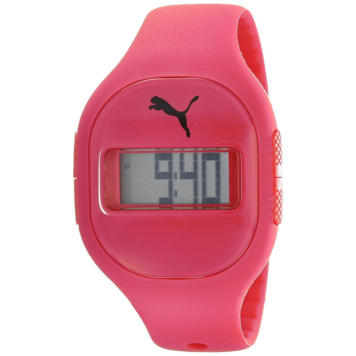 Puma Women&#39;s PU910921003 Digital Pink Silicone Watch