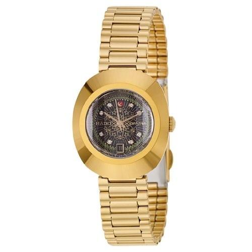 Rado Women&#39;s R12416053 Original Diamond Gold-Tone Stainless Steel Watch