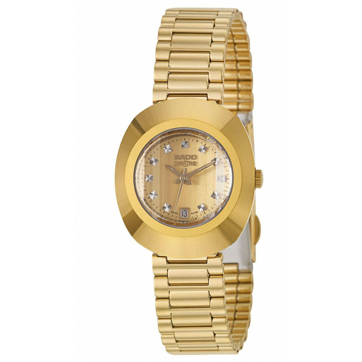 Rado Women&#39;s R12416593 Original Diamond Gold-Tone Stainless Steel Watch