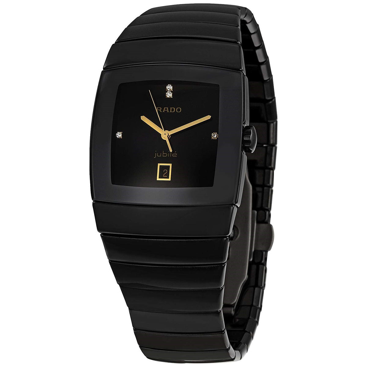 Rado Men&#39;s R13724712 Sintra Diamond Black Ceramic Watch