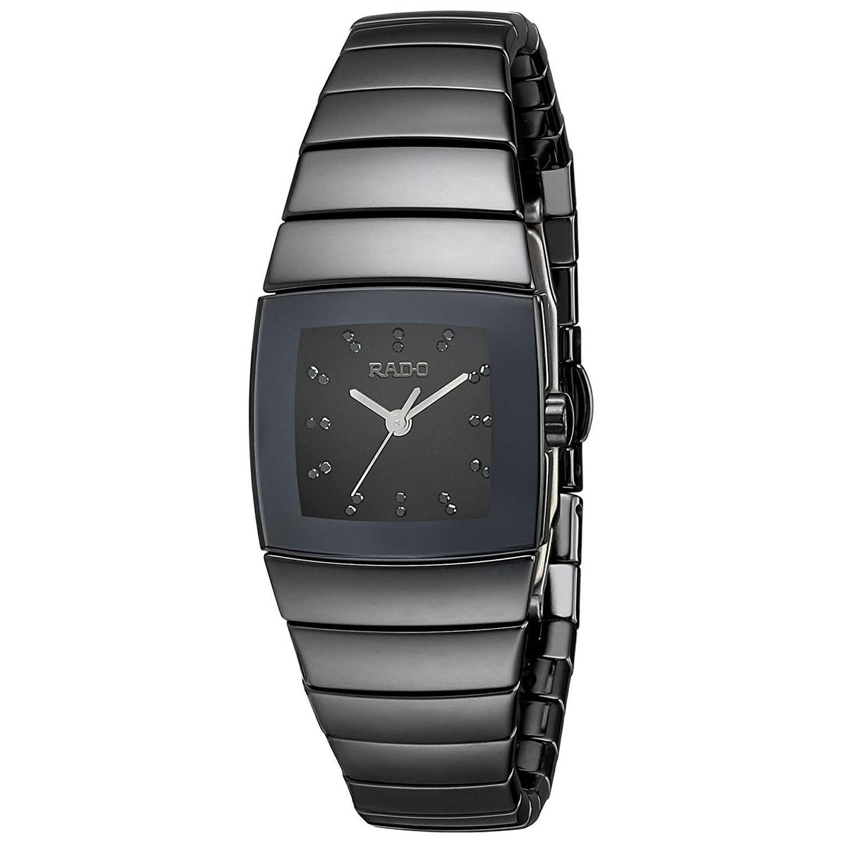 Rado Women&#39;s R13726722 Sintra Diamond Black Ceramic Watch