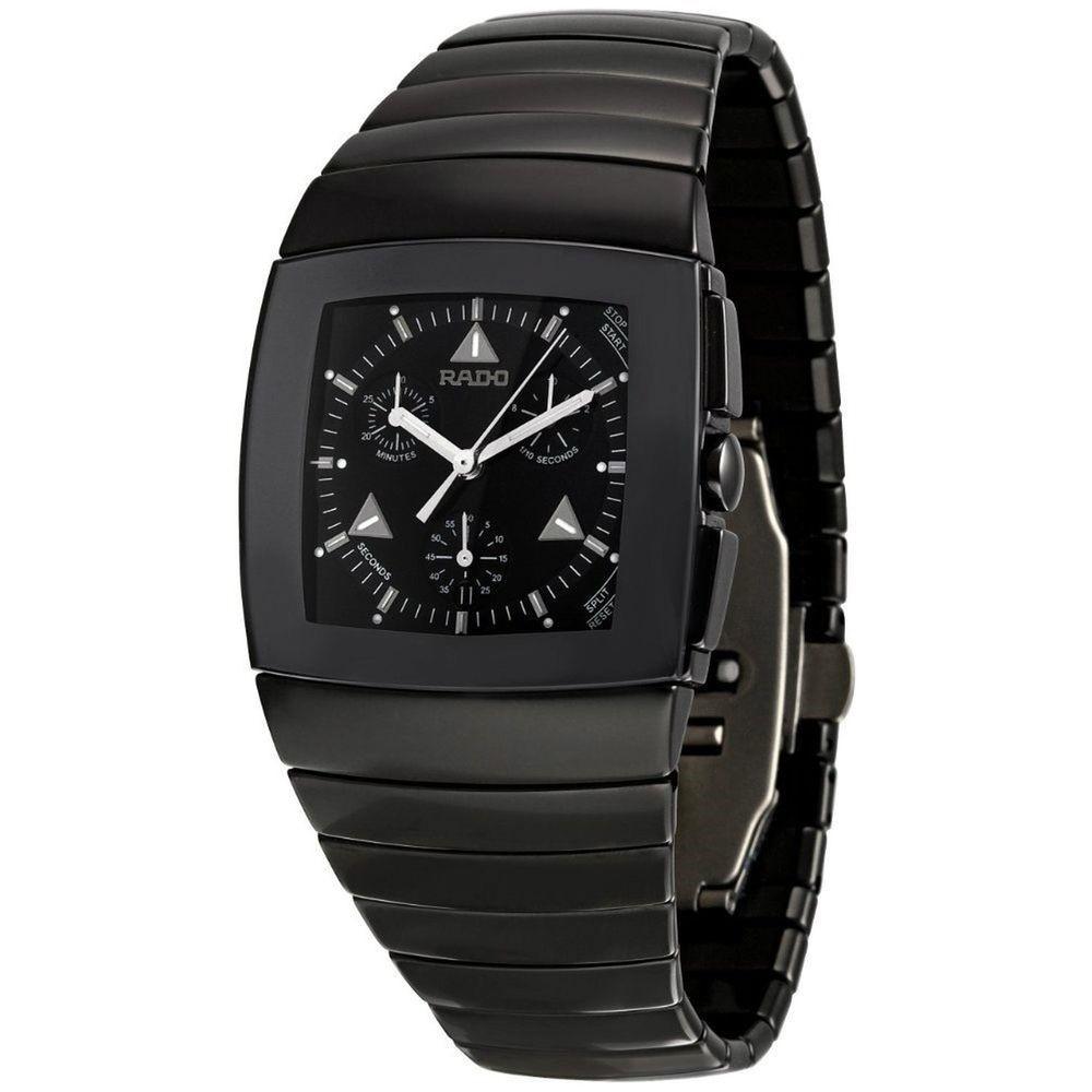 Rado Men&#39;s R13764152 Sintra Chronograph Black Ceramic Watch