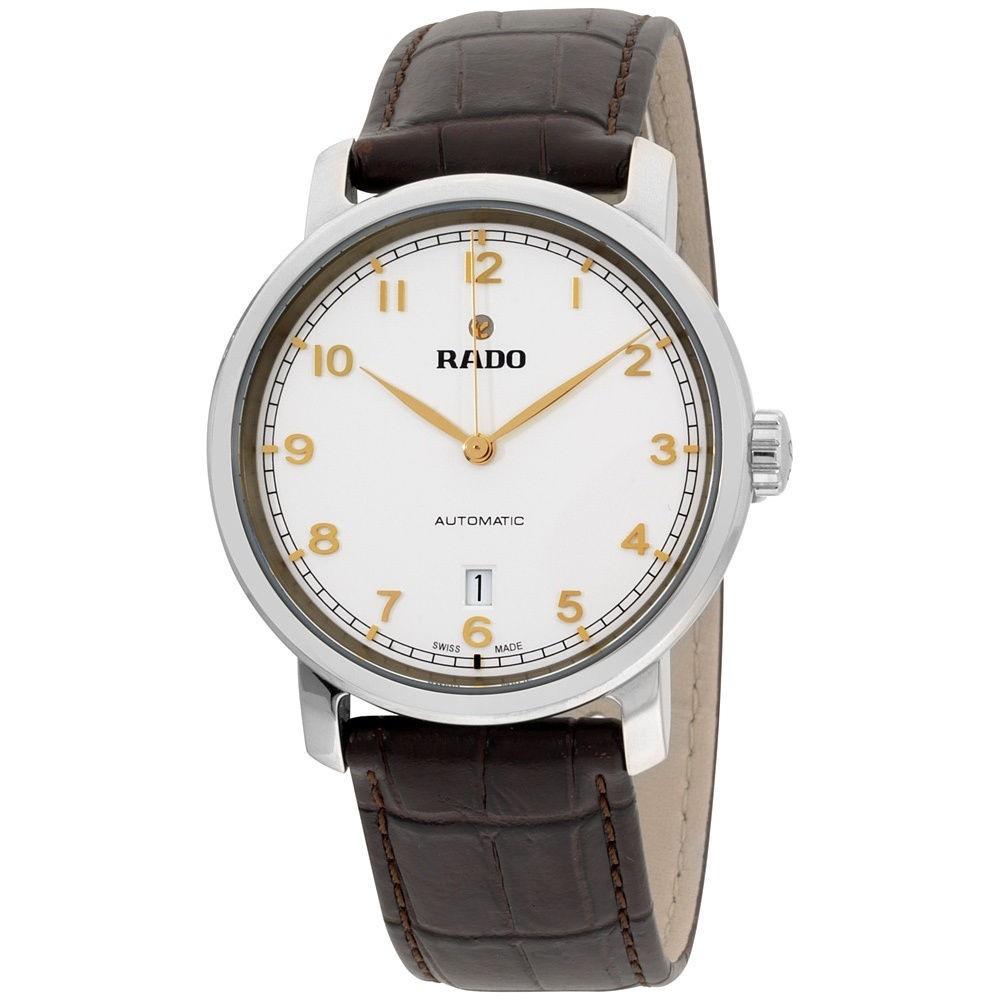 Rado Men's R14077136 Diamaster XL Brown Leather Watch