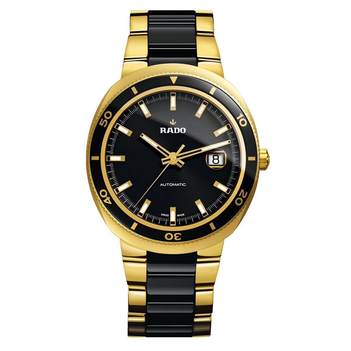 Rado Men&#39;s R15961162 D Star Two-Tone Stainless Steel Watch