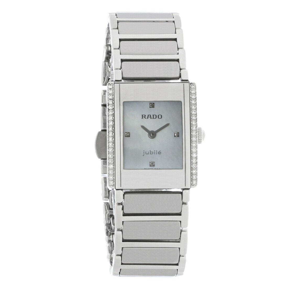 Rado Women's R20430909 Integral Jubile Black Leather Watch