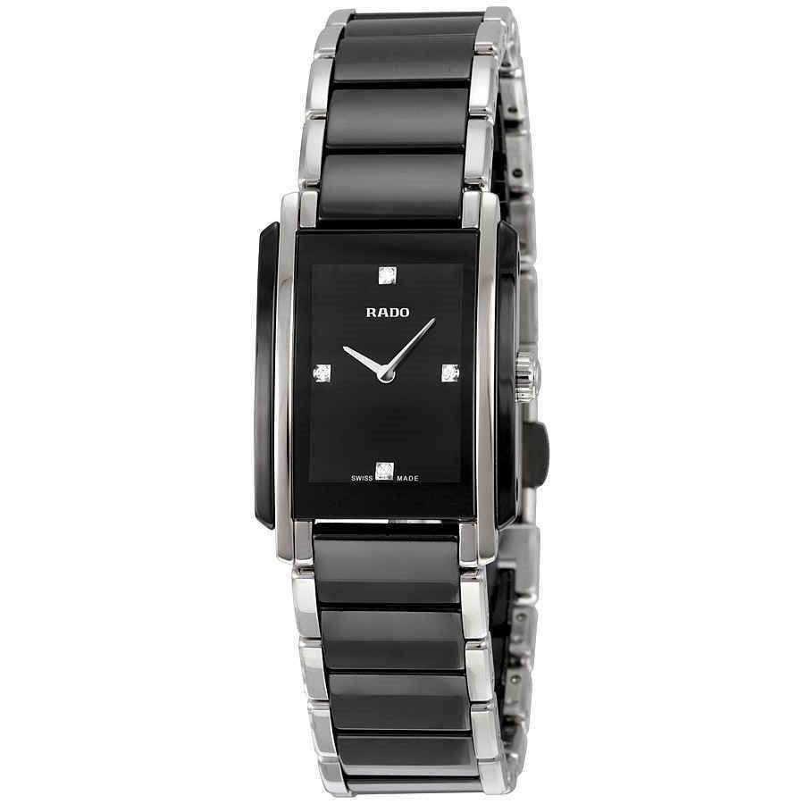 Rado Women&#39;s R20613712 Integral Two-Tone Ceramic and Stainless Steel Watch