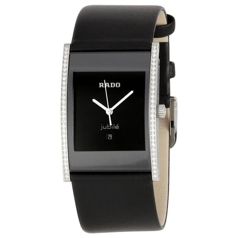 Rado Women's R20758155 Integral Black Leather Watch