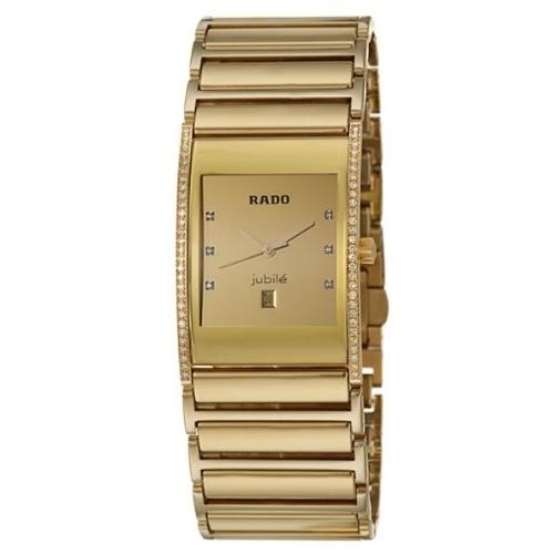 Rado Men&#39;s R20781732 Integral Gold-Tone Stainless Steel Watch