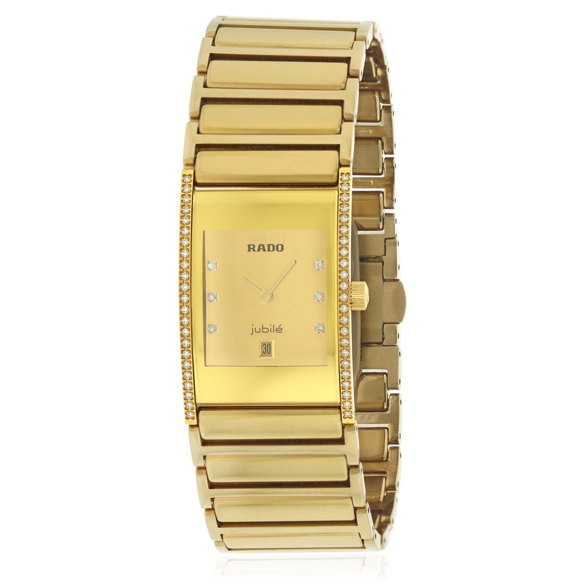 Rado Women&#39;s R20782732 Integral Gold-Tone Stainless Steel Watch