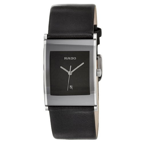 Rado Men's R20784165 Integral  Black Leather Watch