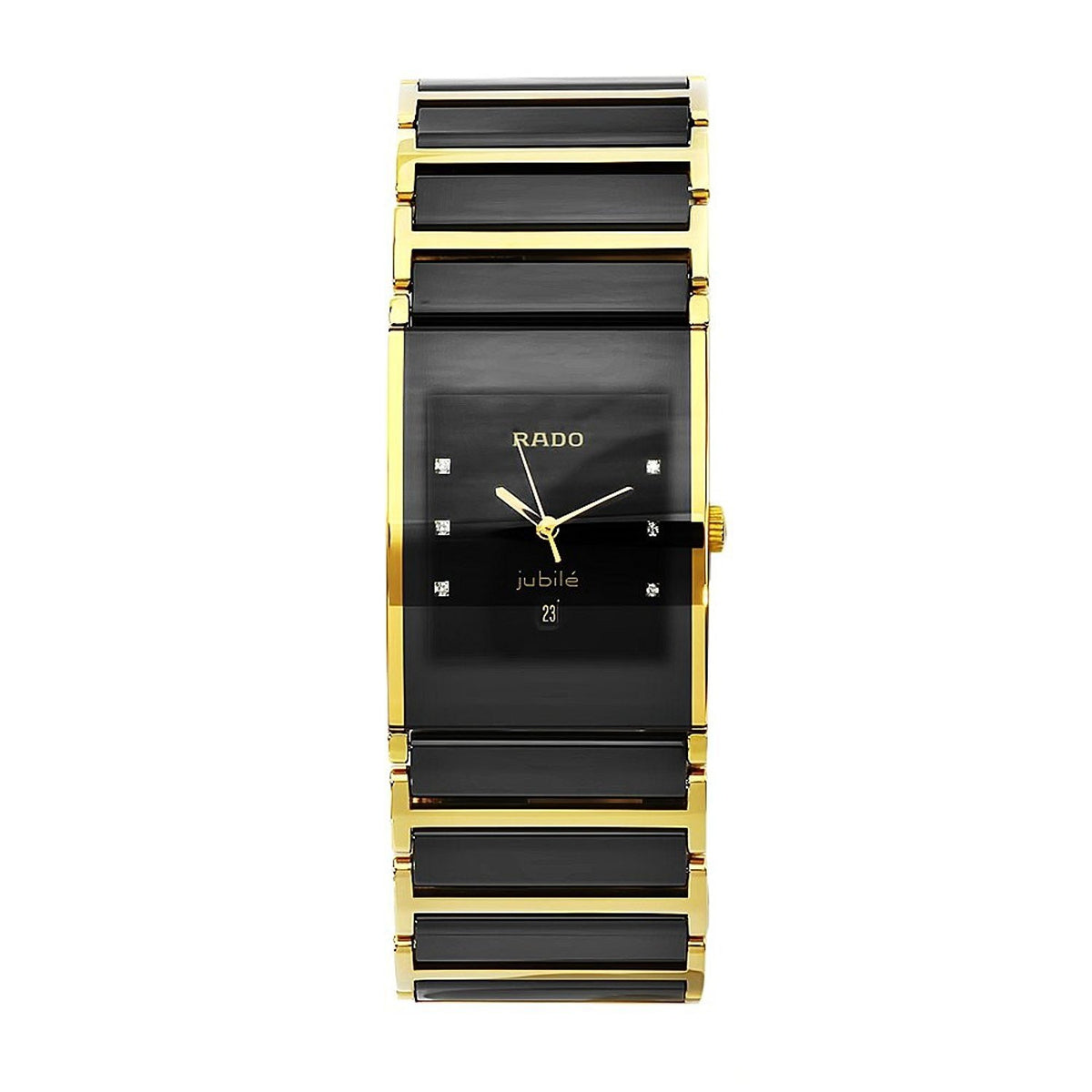 Rado Men&#39;s R20787752 Integral Diamond Two-Tone Ceramic Watch