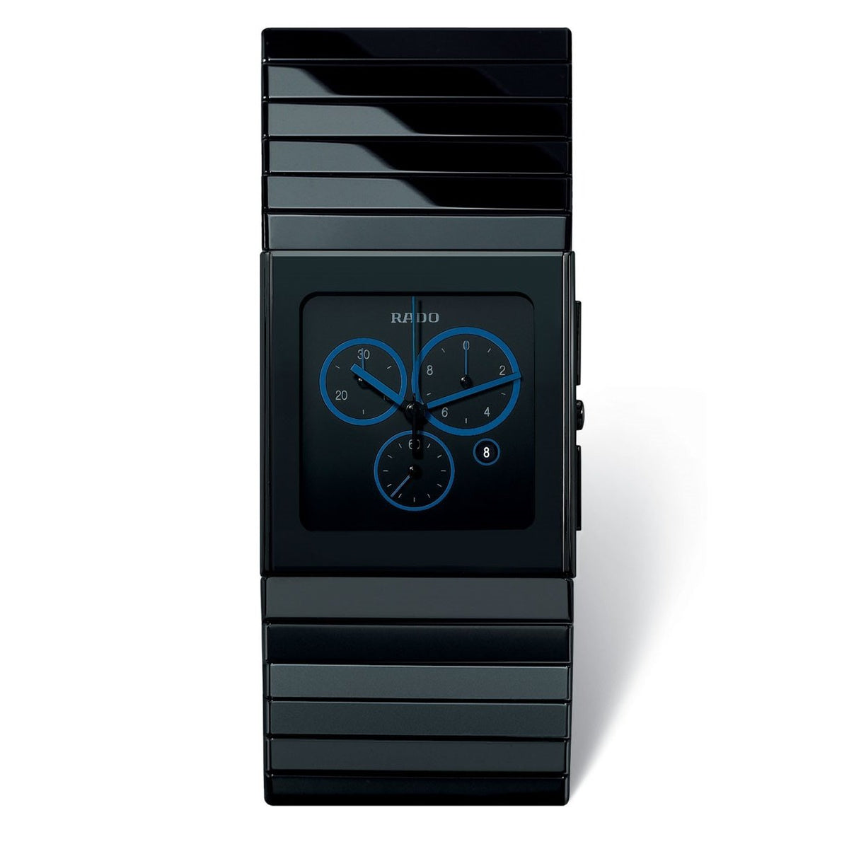Rado Men&#39;s R21714202 Ceramica Chronograph Black Ceramic Watch
