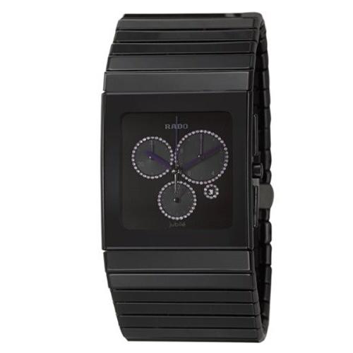 Rado Men&#39;s R21714732 Ceramica Chronograph Black Ceramic Watch