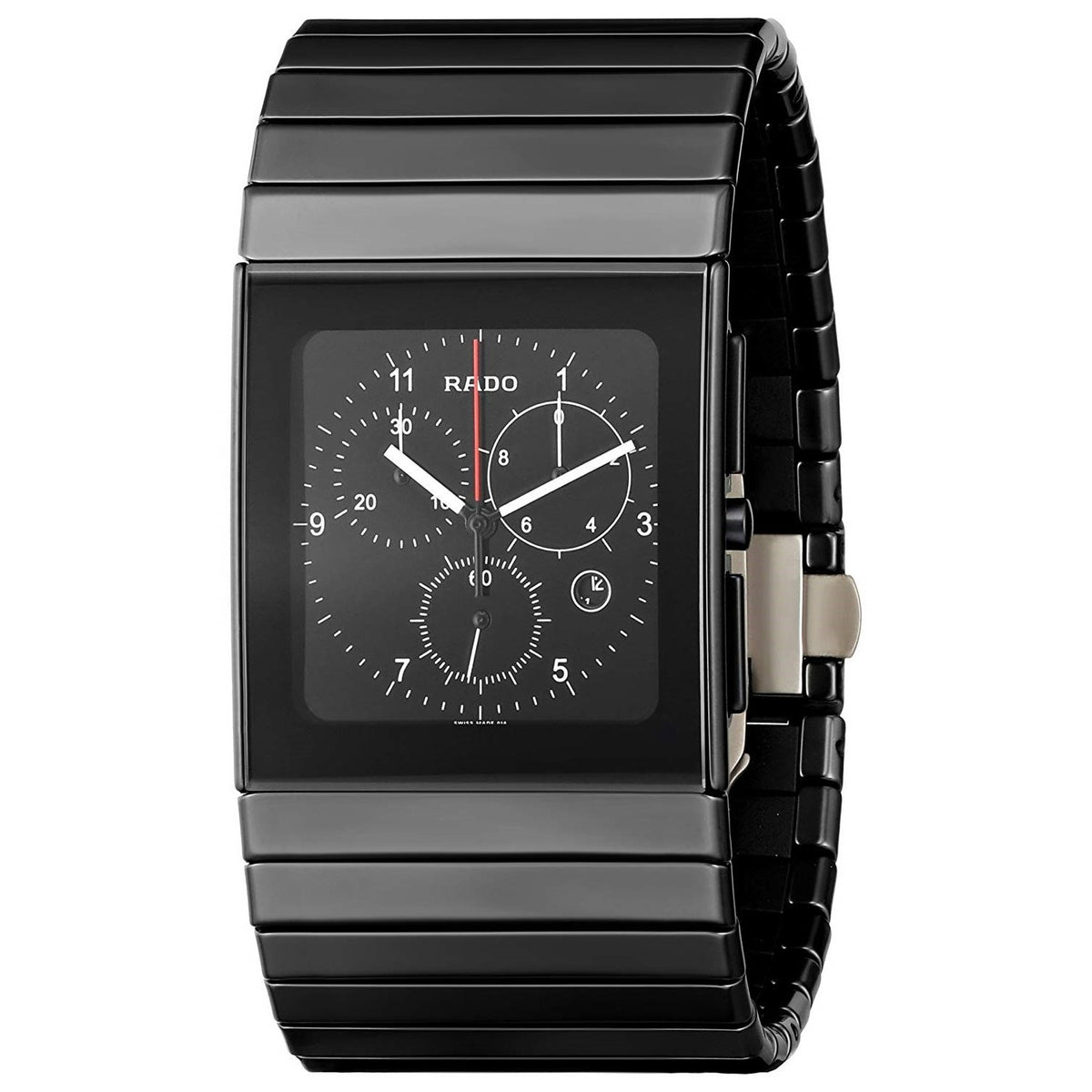 Rado Men&#39;s R21715162 Ceramica Chronograph Black Ceramic Watch