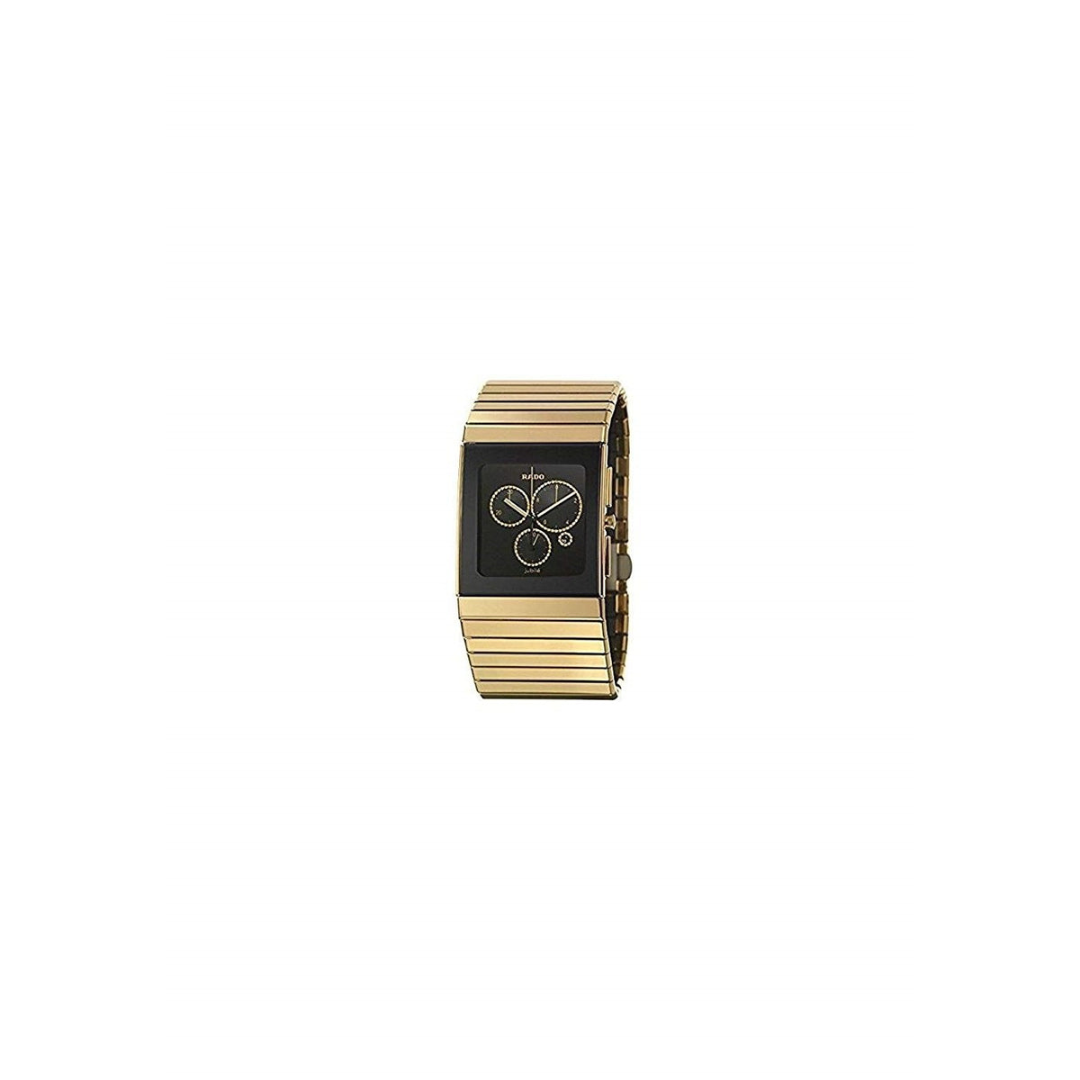 Rado Men&#39;s R21893712 Ceramica Chronograph Gold-Tone Ceramic Watch