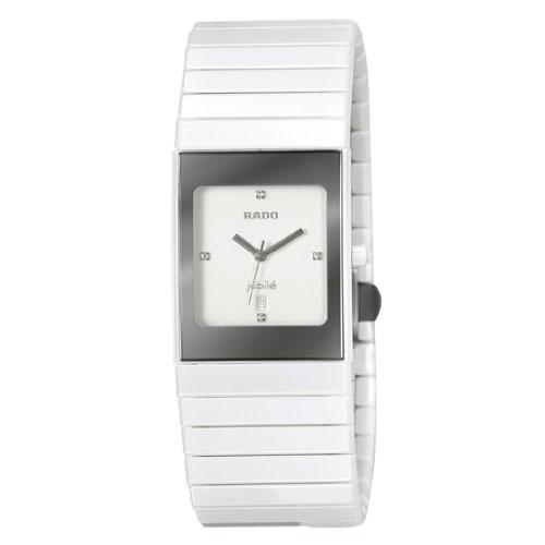 Rado Women&#39;s R21982702 Ceramica Diamond White Ceramic Watch