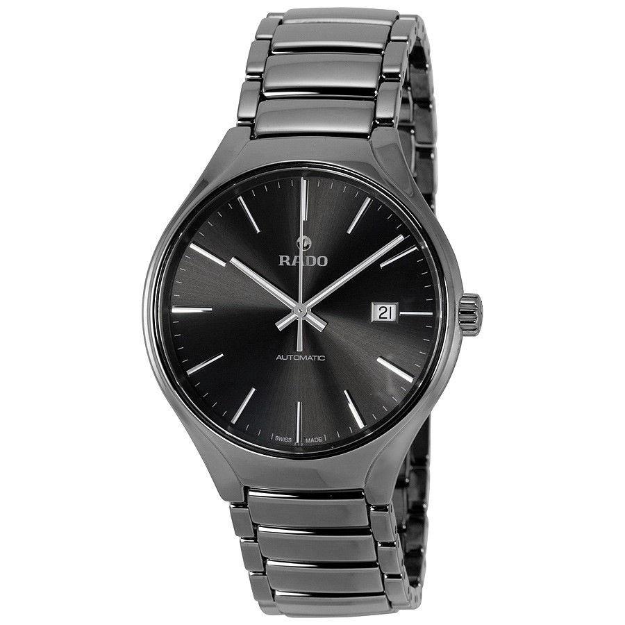 Rado Men&#39;s R27057102 True Plasma Automatic Black Ceramic Watch