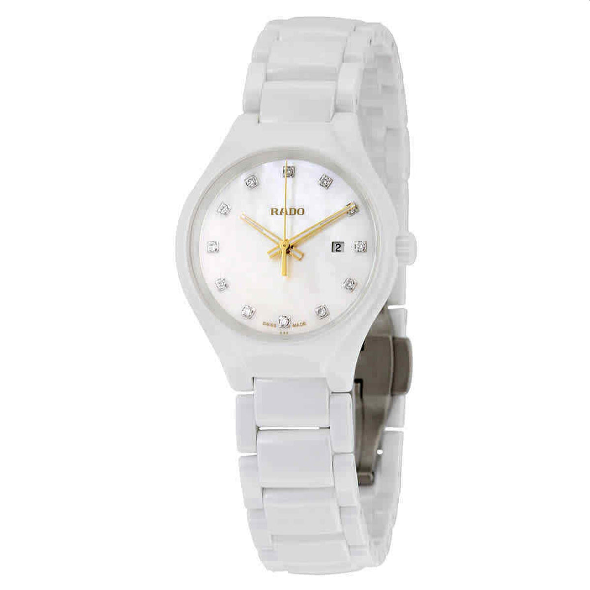 Rado TRUE Women&#39;s R27061902 White Ceramic Watch