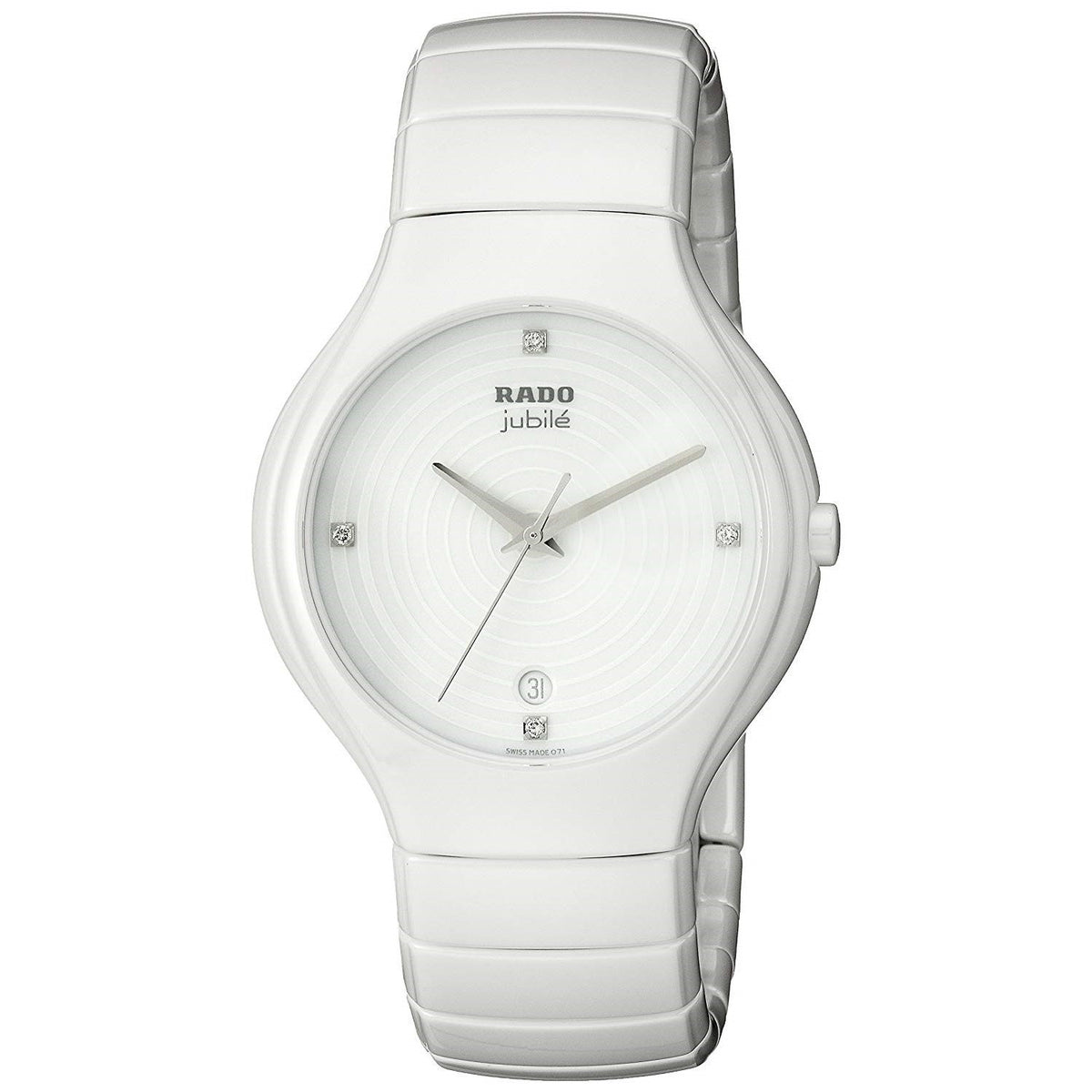 Rado Women's R27695712 True   Diamond White Ceramic Watch