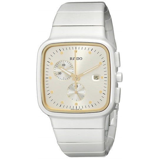 Rado Men's R28392252 True   Chronograph White Ceramic Watch