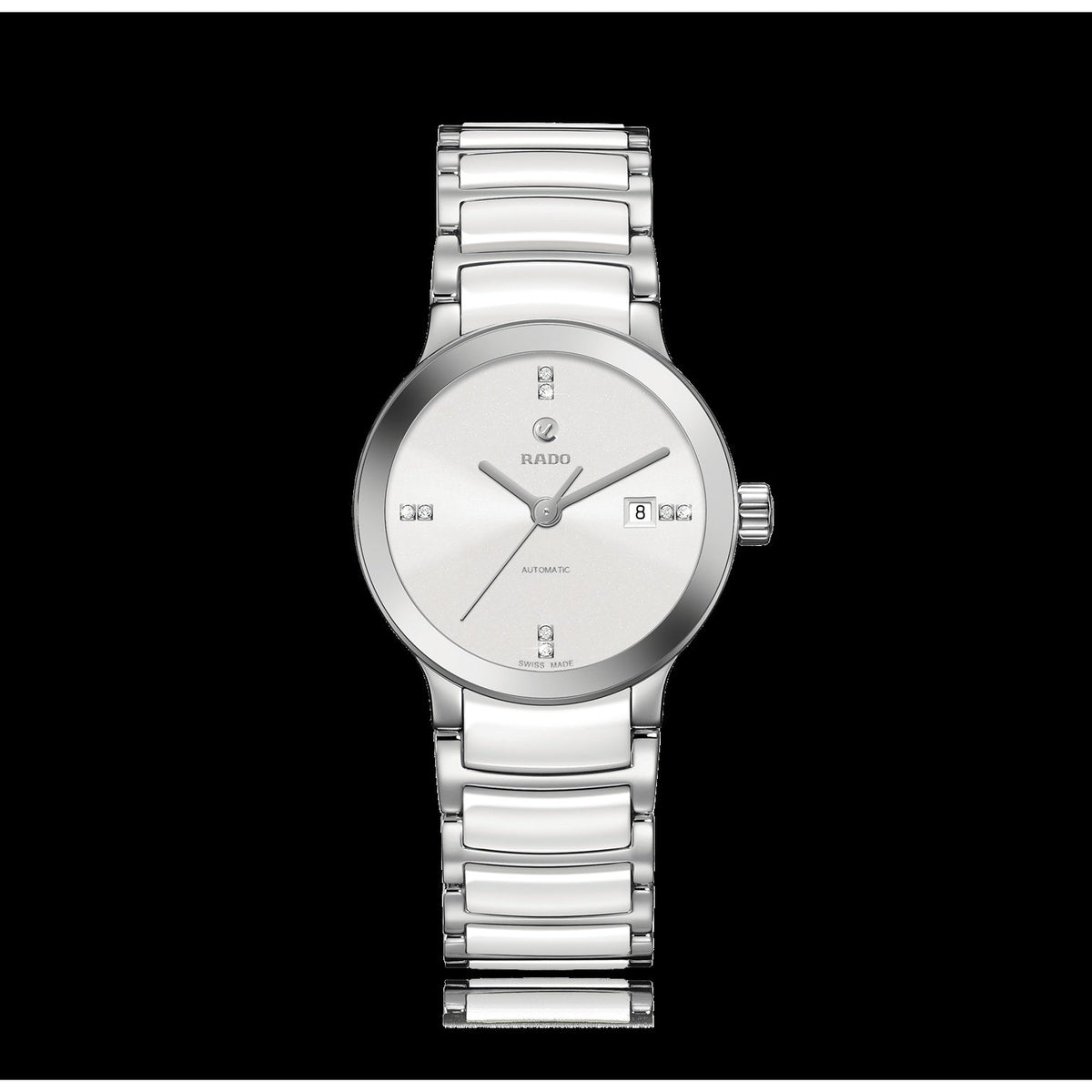 Rado Women's R30027712 Centrix Two-Tone Stainless Steel and Ceramic Watch