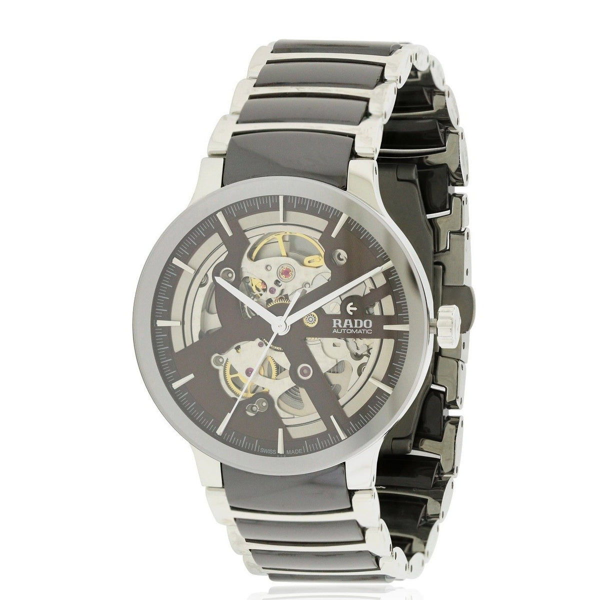 Rado Men&#39;s R30179302 Centrix Two-Tone Ceramic Watch