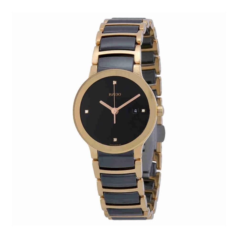 Rado Women&#39;s R30555712 Centrix Diamond Two-Tone Stainless Steel Watch