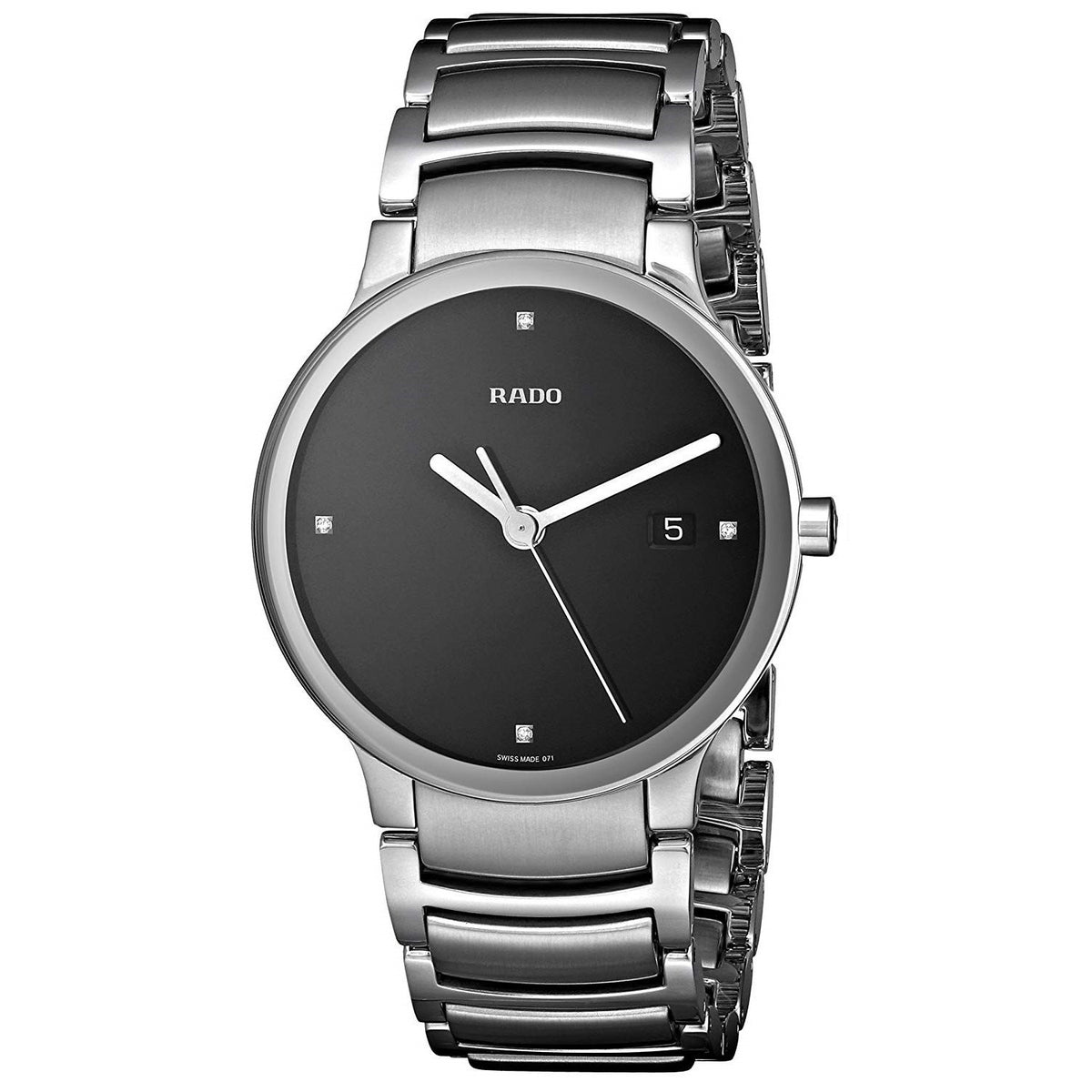 Rado Men&#39;s R30927713 Centrix Diamond Stainless Steel Watch