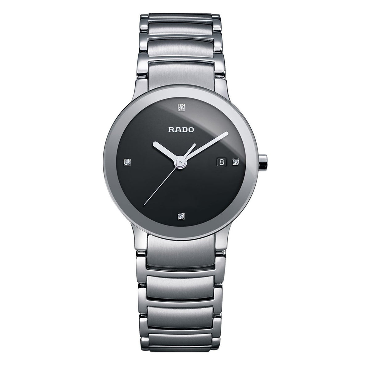 Rado Women&#39;s R30928713 Centrix Diamond Stainless Steel Watch