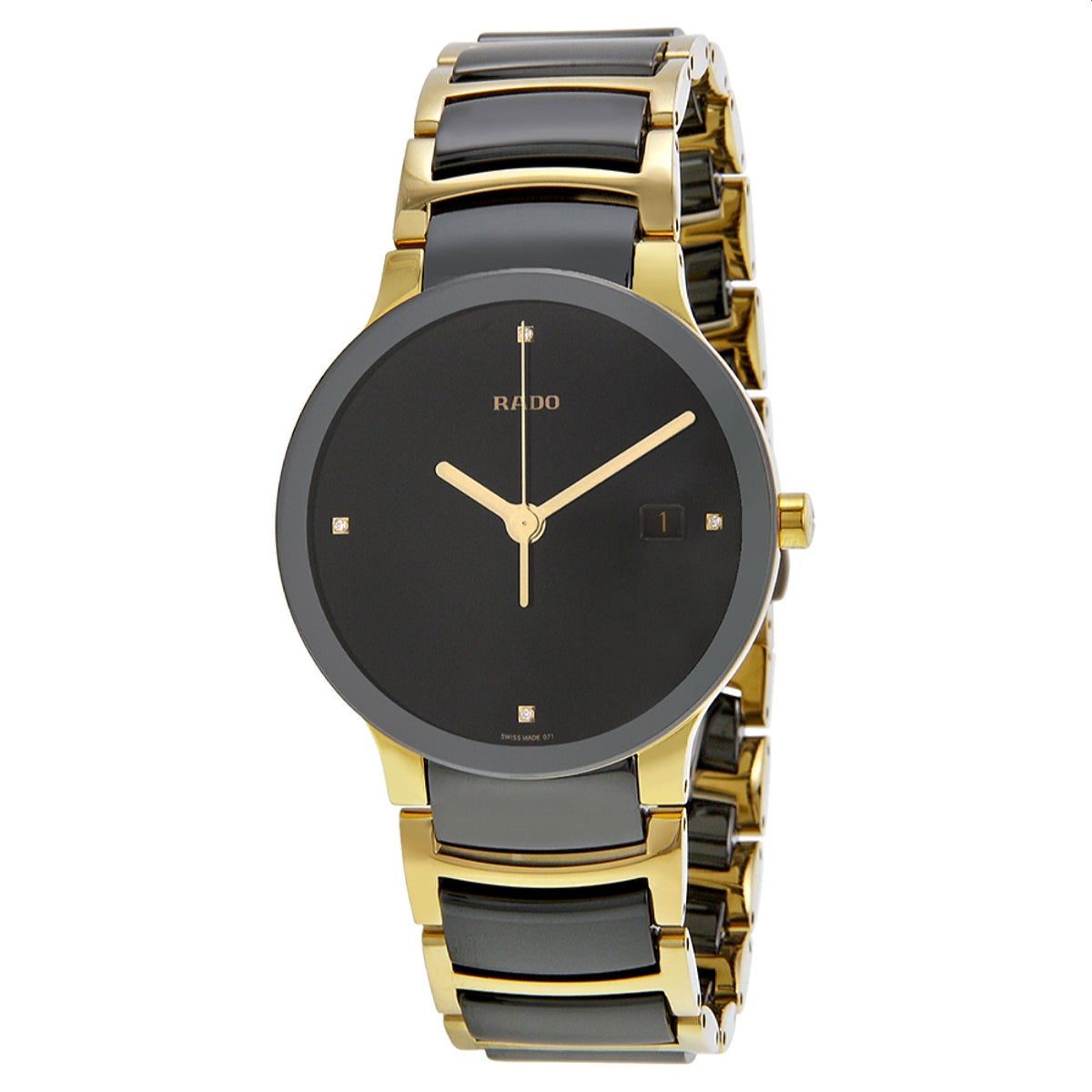 Rado Centrix Men&#39;s R30929712 Two-Tone Ceramic and Stainless Steel Watch