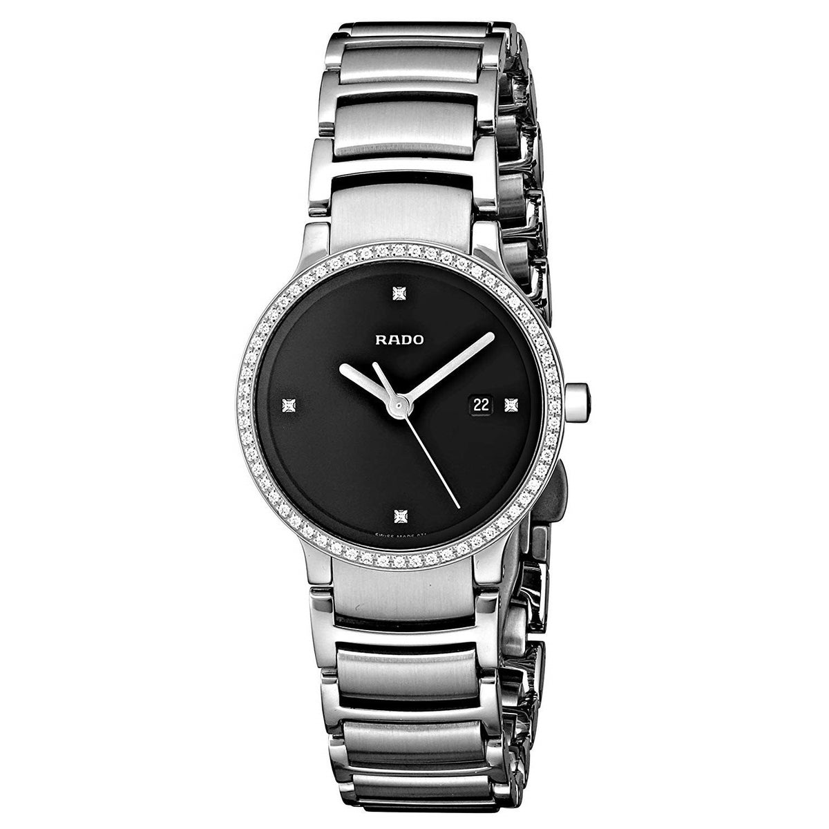Rado Women&#39;s R30933713 Centrix Diamond Stainless Steel Watch