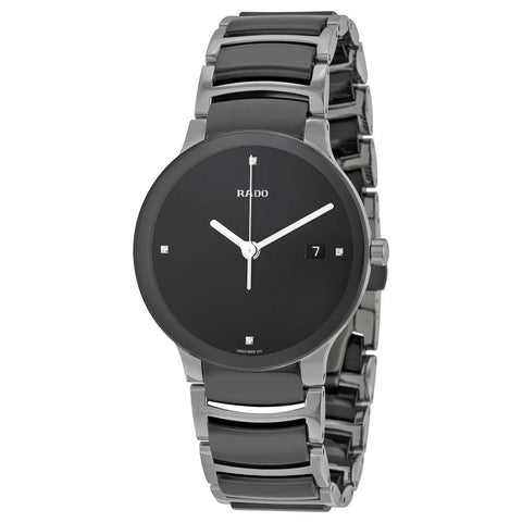 Rado Unisex R30934712 Centrix Diamond Two-Tone Stainless Steel, Ceramic Watch