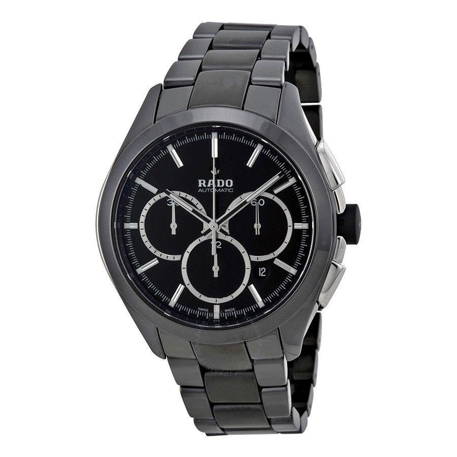 Rado Men&#39;s R32275152 HyperChrome XXL Chronograph Automatic Black Ceramic Watch