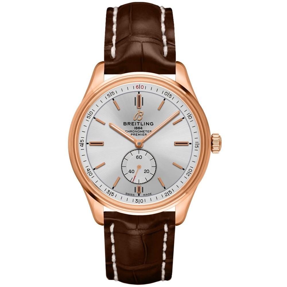 Breitling Men's R37340351-G1P1-1021P Premier 40 Brown Leather Watch