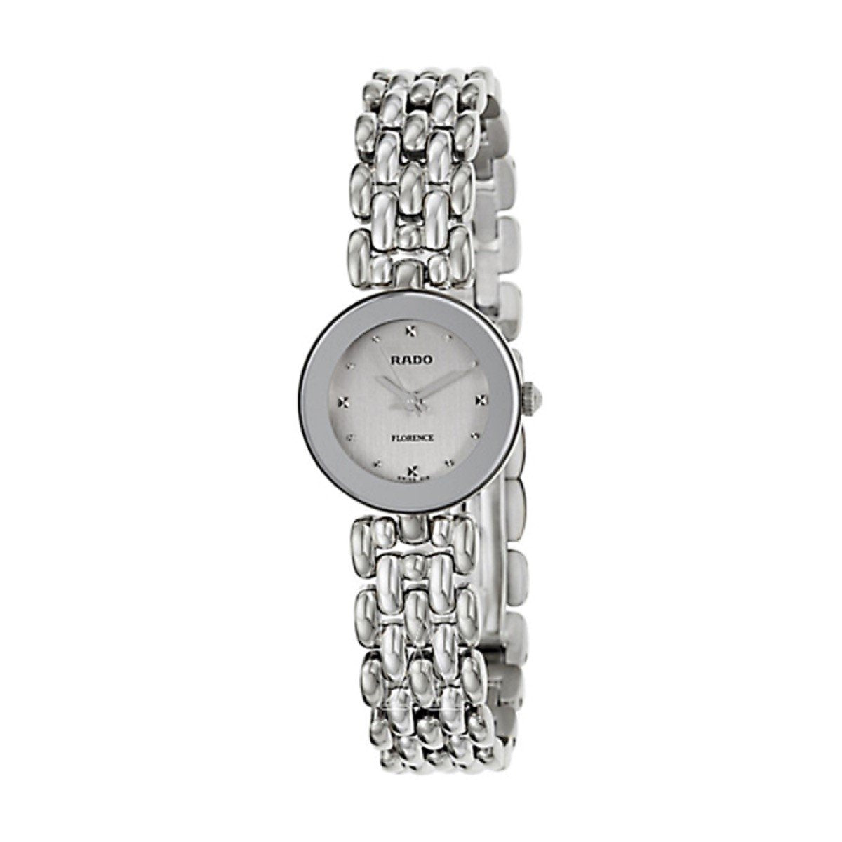 Rado Women&#39;s R48744103 Florence Diamond Stainless Steel Watch