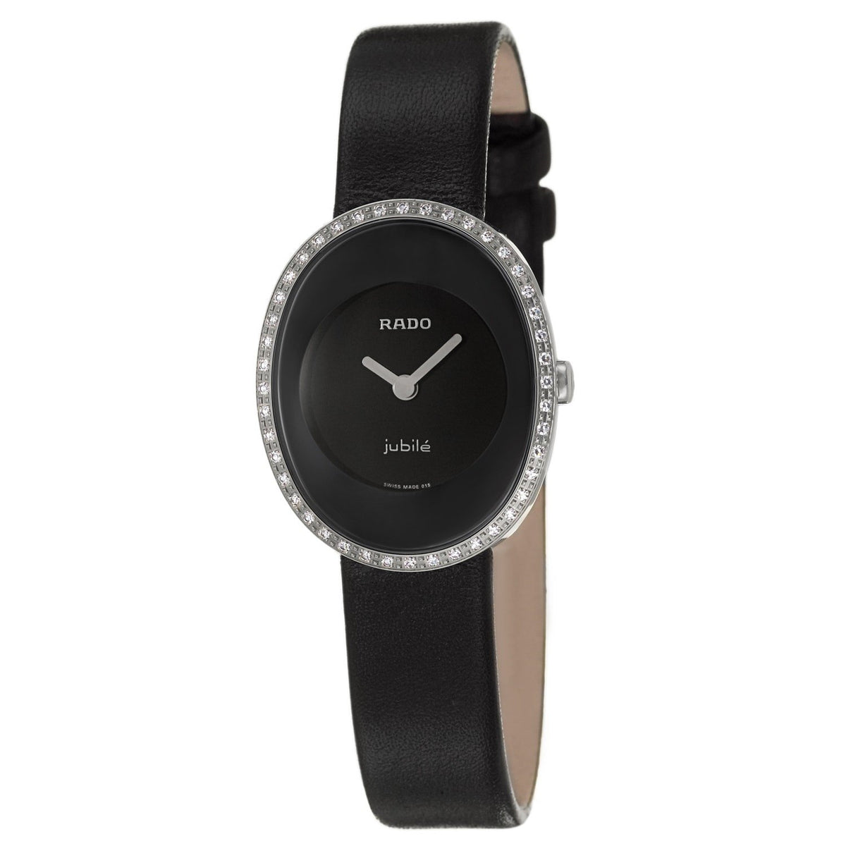 Rado Women&#39;s R53763155 Esenza Black Leather Watch