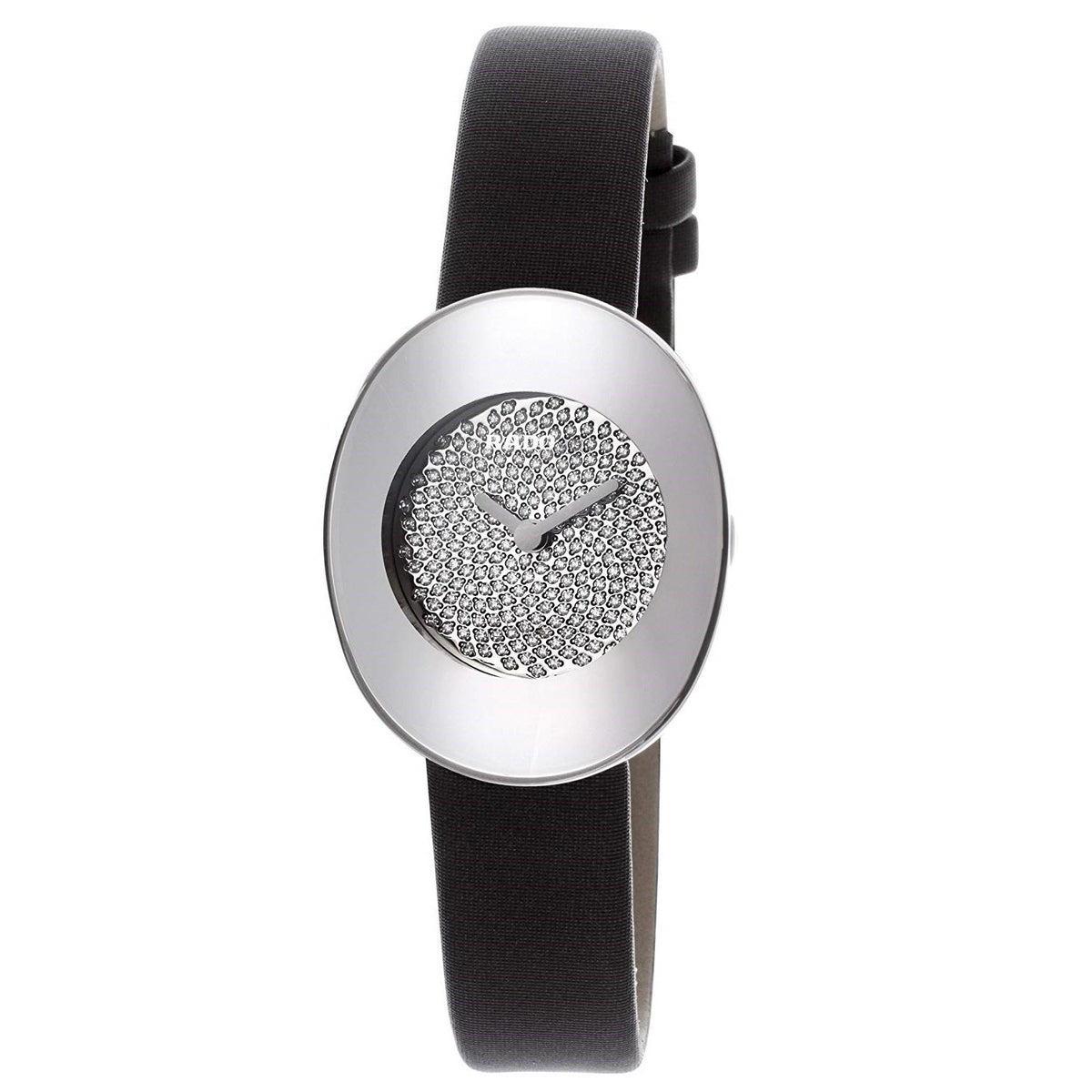 Rado Women&#39;s R53921706 Esenza Diamond Black Leather Watch