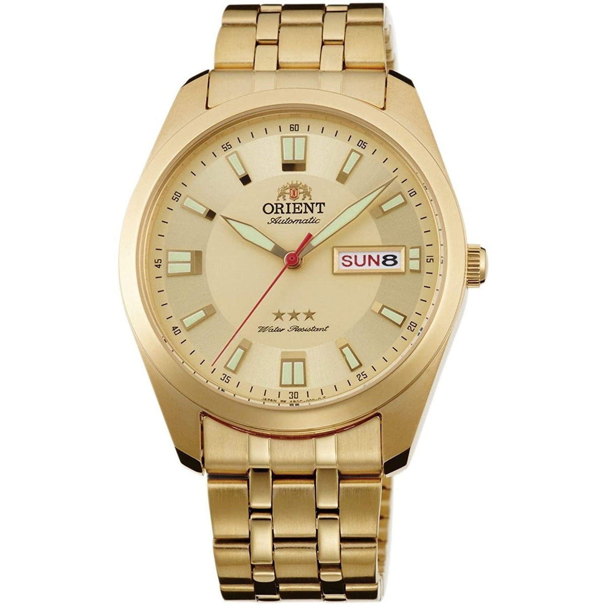 Orient Men's RA-AB0016G19B Tri Star Gold-Tone Stainless Steel Watch