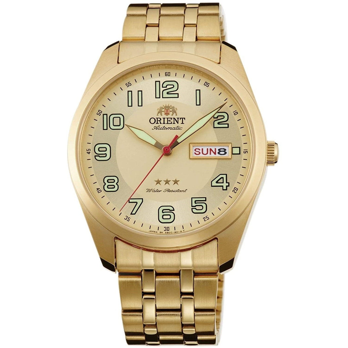 Orient Men's RA-AB0023G19B Tri Star Gold-Tone Stainless Steel Watch