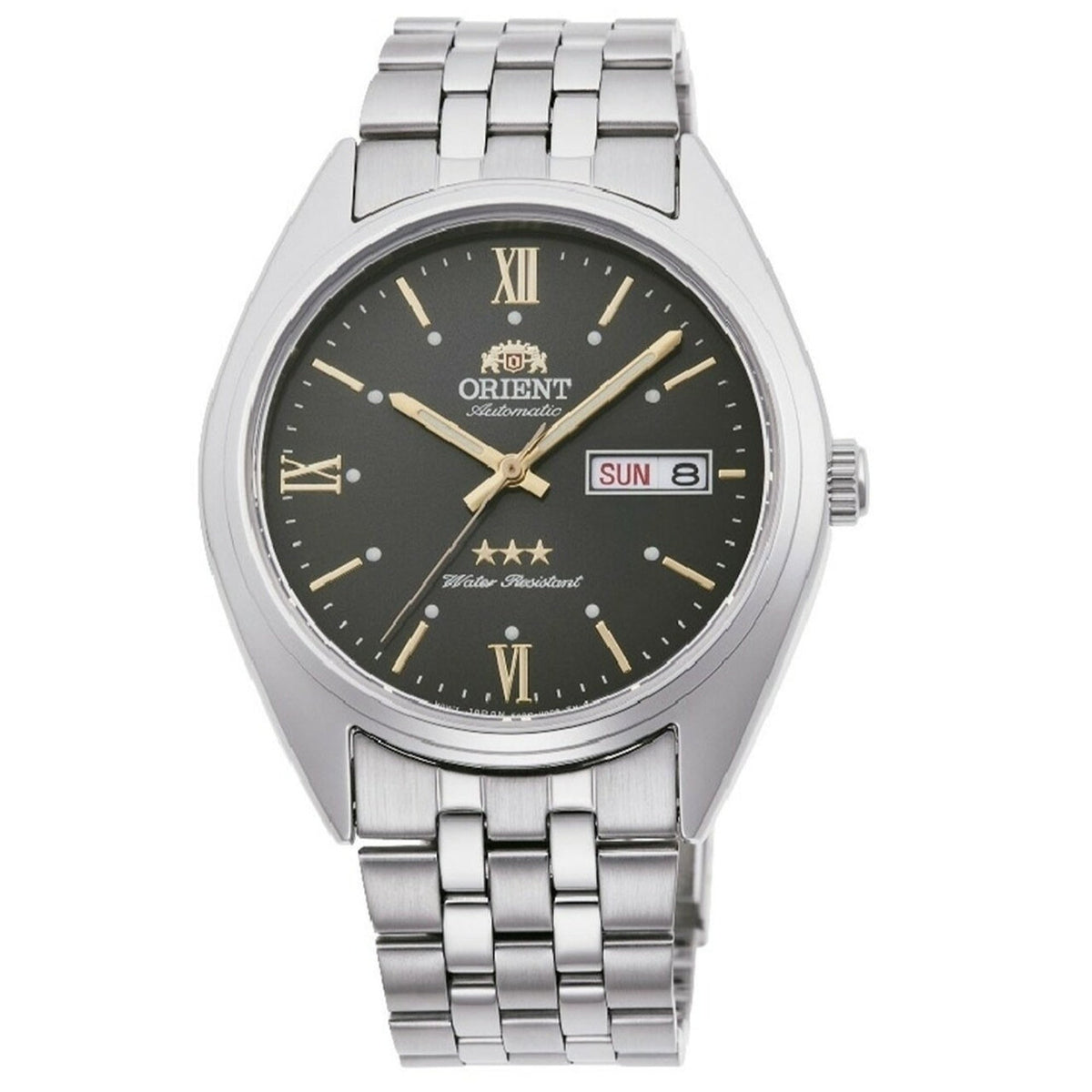 Orient Men's RA-AB0E14N19B Three Star Stainless Steel Watch