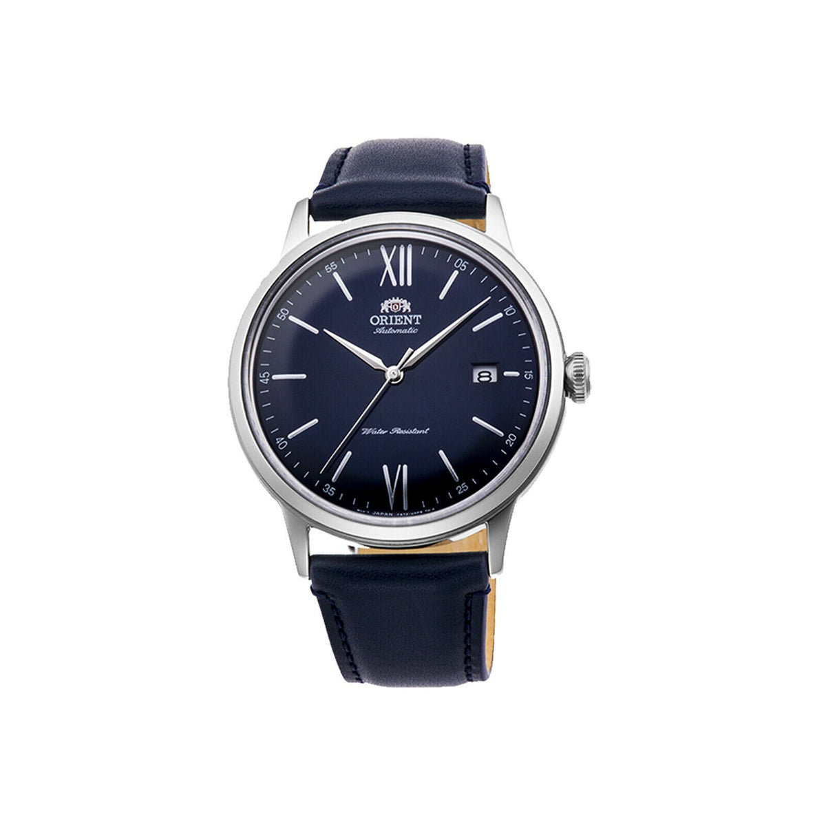 Orient Men&#39;s RA-AC0021L10B Contemporary Classic Blue Leather Watch