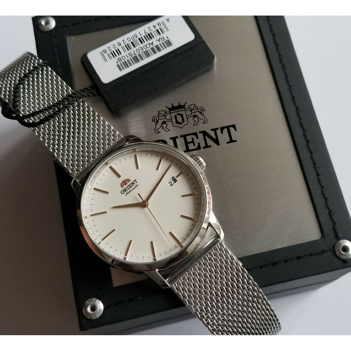 Orient Men's RA-AC0E07S10B Contemporary  Stainless Steel Watch