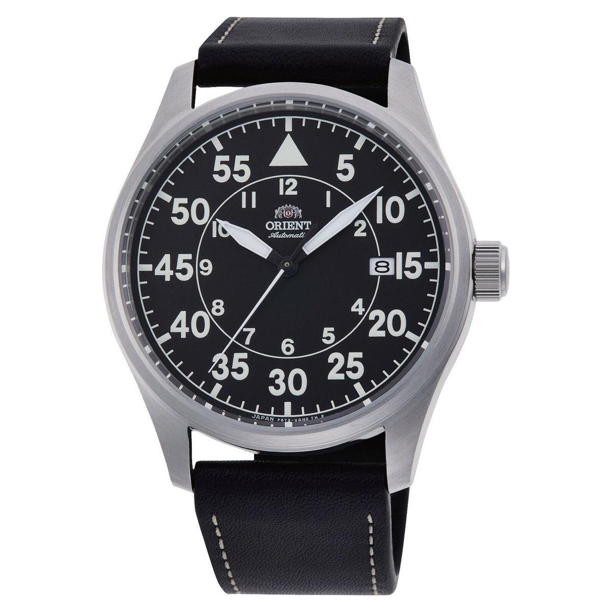 Orient Men's RA-AC0H03B10B Orient Black Leather Watch