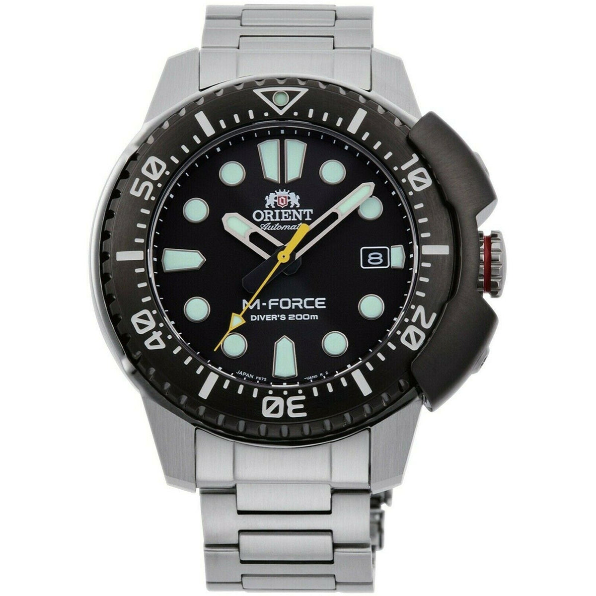Orient Men&#39;s RA-AC0L01B00B M-Force Stainless Steel Watch