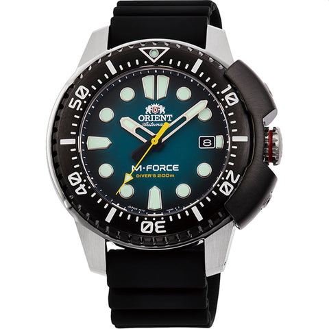 Orient Men's RA-AC0L04L00B M-Force Black Silicone Watch