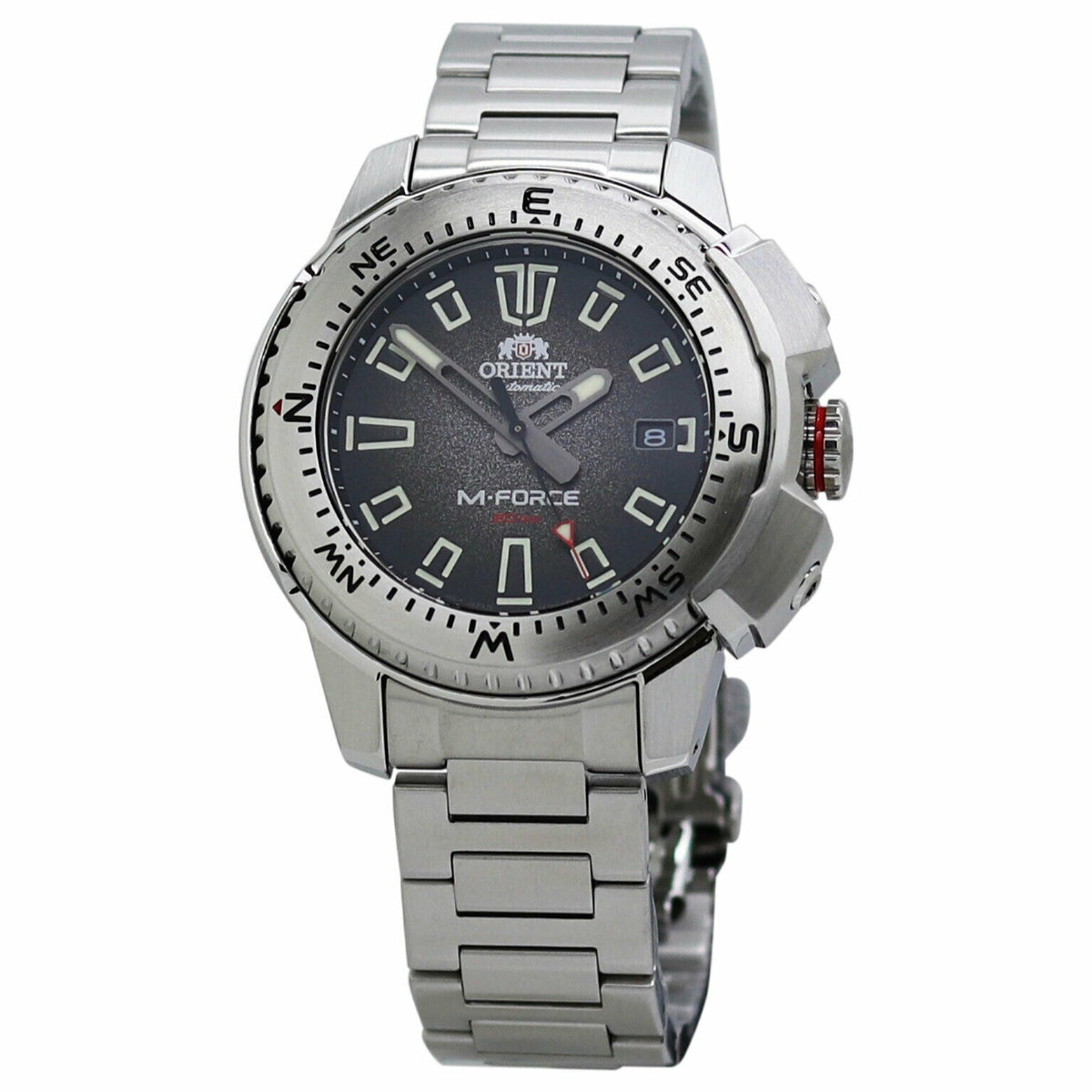 Orient Men&#39;s RA-AC0N01B10B M-Force Stainless Steel Watch